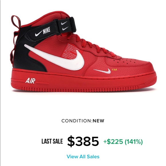 air force red high top